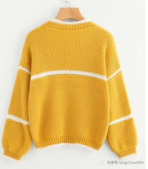 針織作品 明亮的檸檬色針織衫編織創意